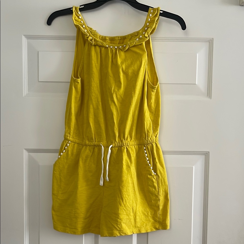 Boden yellow romper size 11—12